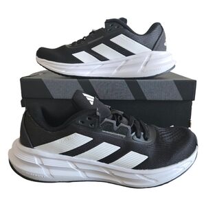 New Adidas Questar 3 Running Shoes Womens Size 6.5 Black White ID8738
